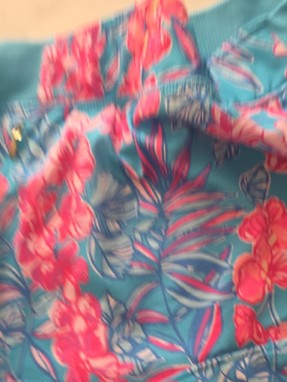Lilly Pulitzer Aqua Floral Ruffle Skort - Picture 7 of 9